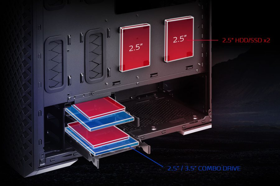 XPG Defender Pro Gaming Kasa – Dikey VGA Kurulumunu Destekleyin