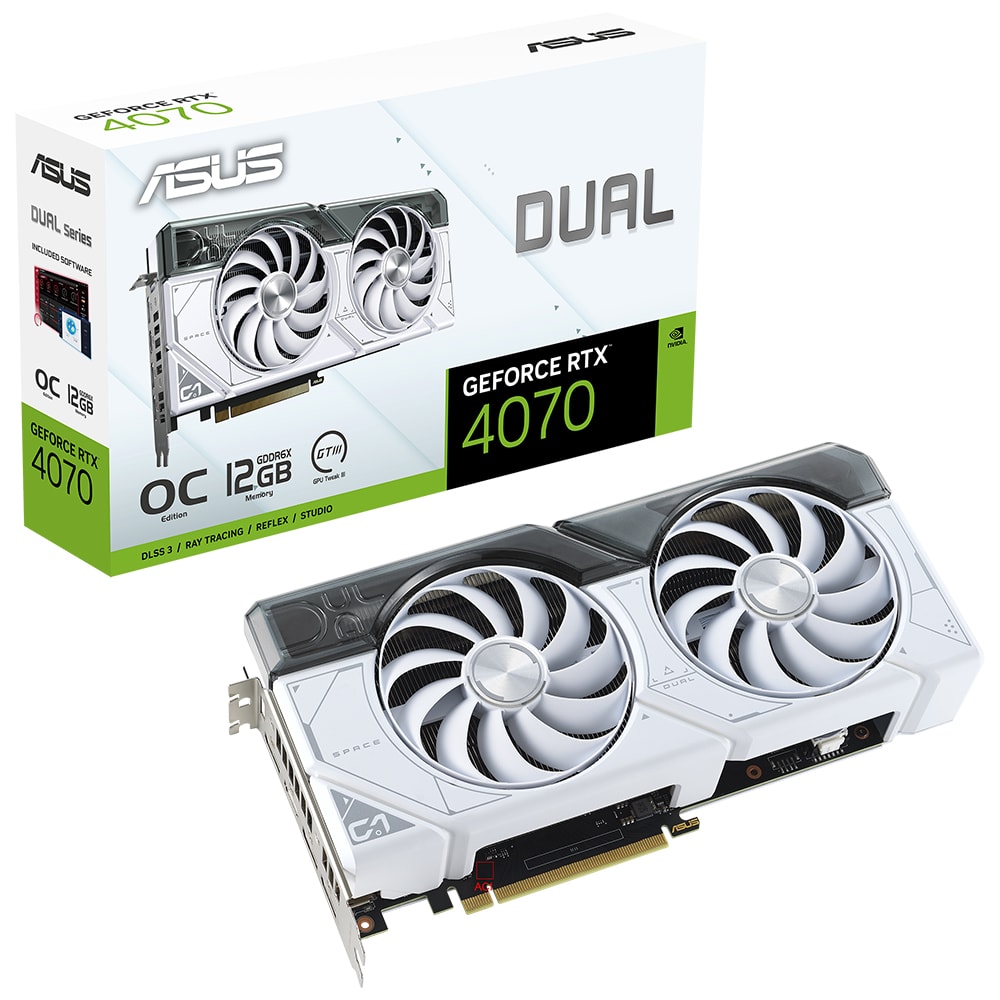 Asus Dual Geforce Rtx 4070 Oc 12gb Gddr6x 192 Bit Beyaz Dlss 3 Ekran Karti
