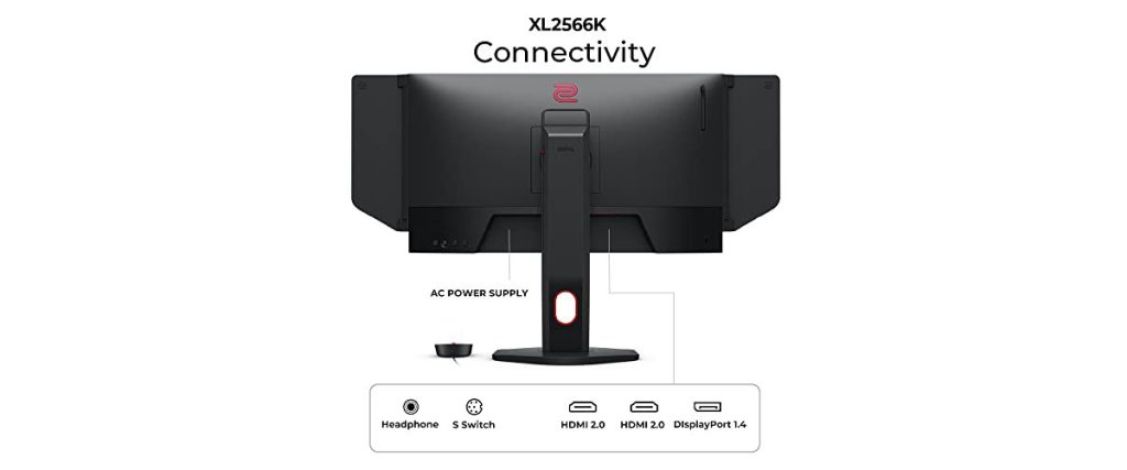 Benq Zowie Xl2566k 24 5 Inc 360hz 05ms Full Hd Freesync Premium Tn S Switch Gaming Monitor H4