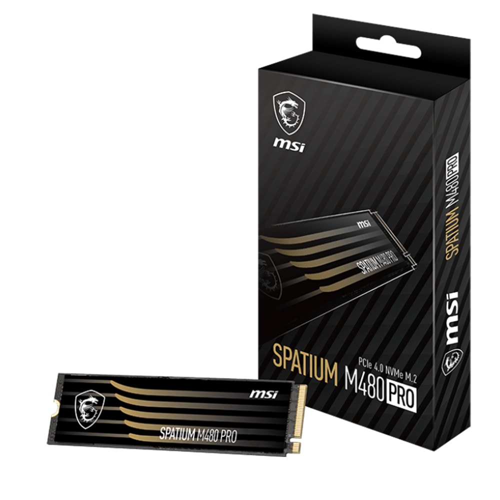 Msi Spatium M480 Pro 1tb Pcie Nvme Okuma 7400mb Yazma 6000mb M 2 Ssd