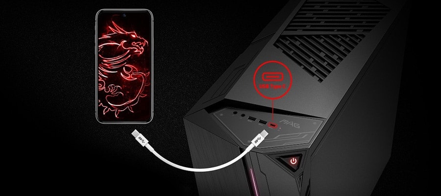 MSI MAG CODEX X5 12TJ-834FR Masaüstü Bilgisayar – TYPE-C KONNEKTÖR İLE GELECEK NESİL USB CİHAZLARA HAZIR