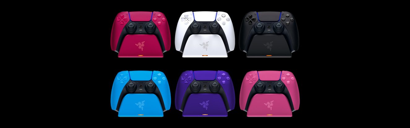 Razer Hızlı Şarj İstasyonu (PS5) - Siyah – MEVCUT RENKLER: Kırmızı | Beyaz | Siyah | Mavi | Mor | Pembe