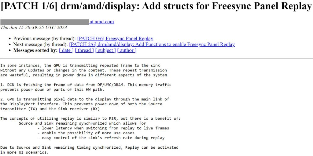 Amd Display Core Next 3 1 4 Donanimina Freesync Panel Replay Ozelligini Eklemek Uzerinde Calisiyor 1