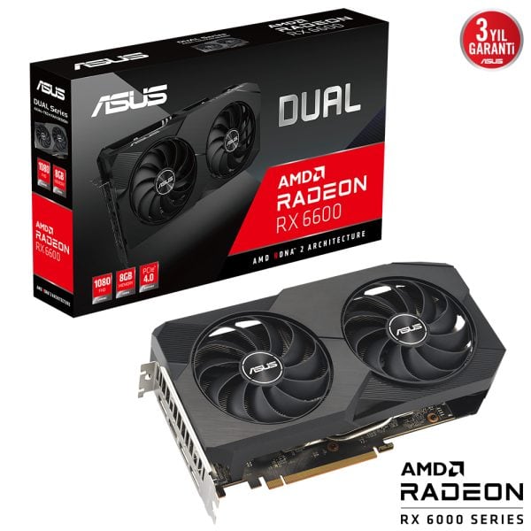Asus Dual Radeon Rx 6600 V2 8gb Gddr6 Ekran Karti 2
