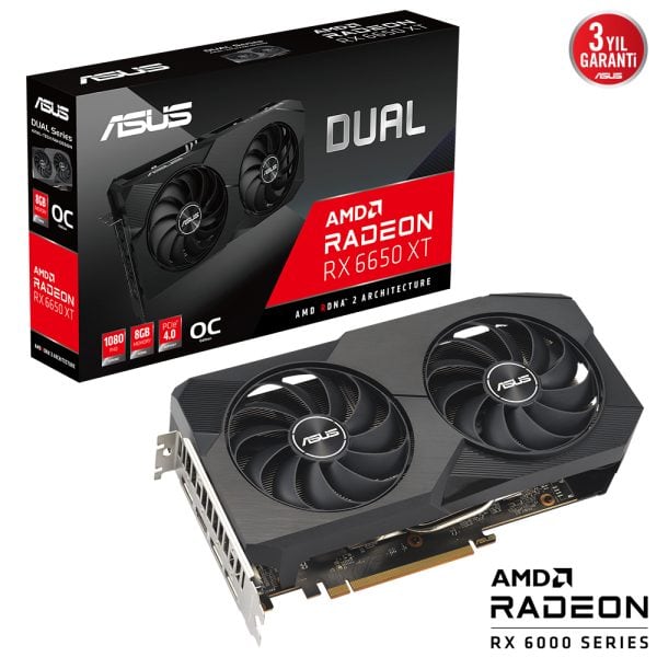 Asus Dual Radeon Rx 6650 Xt V2 Oc Edition 8gb Gddr6 128 Bit Ekran Karti 2