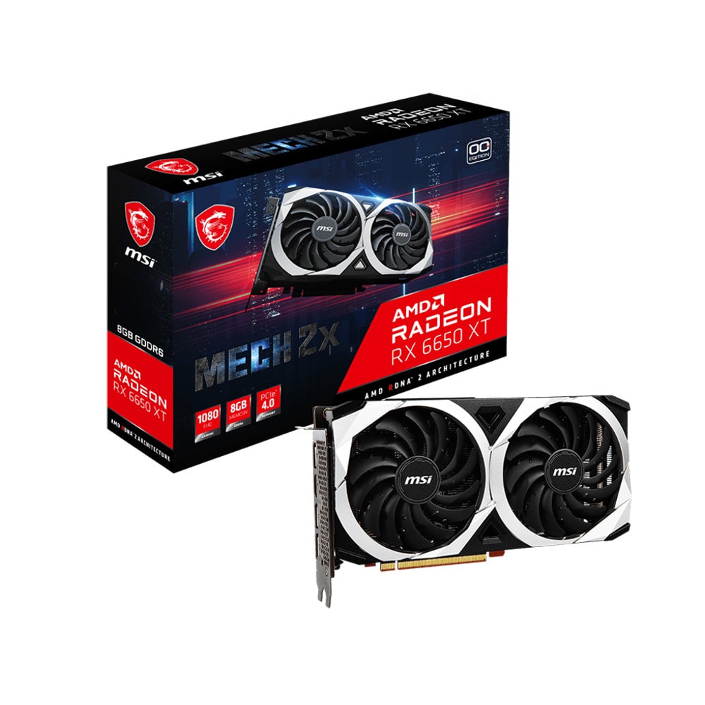 Msi Radeon Rx 6650xt Mech 2x 8gb Oc 128 Bit Ekran Karti 1