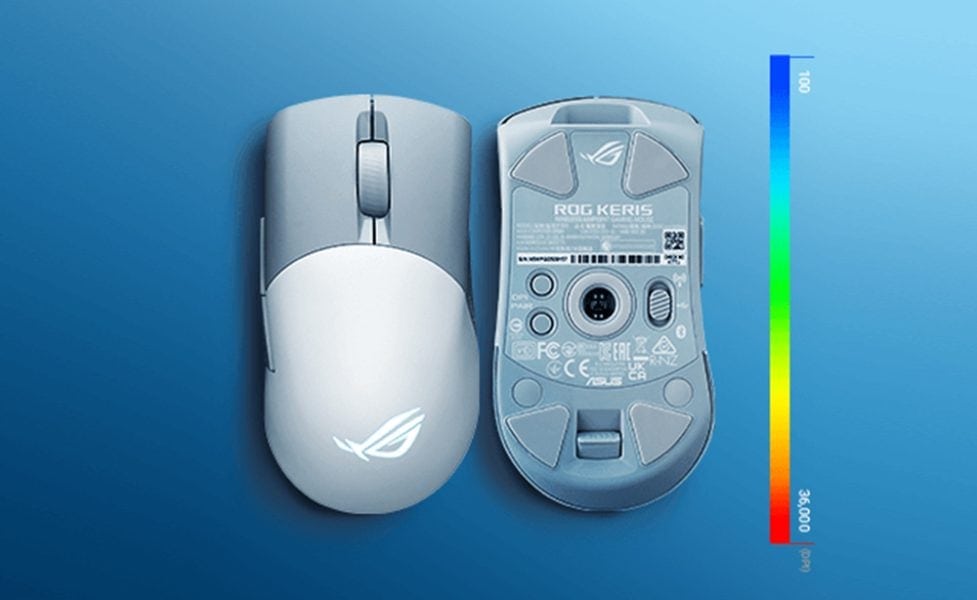ROG Keris Wireless AimPoint ASUS ROG Keris AimPoint Kablosuz Siyah Mouse a15