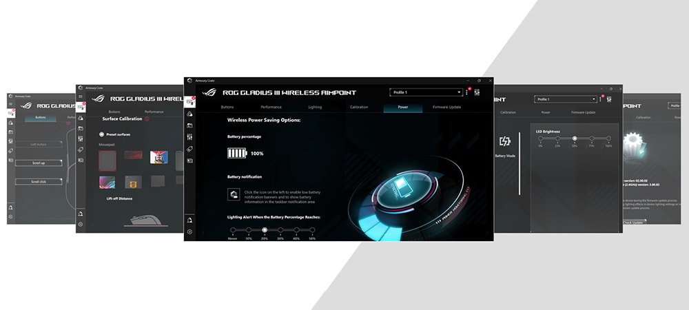 ROG Gladius III Wireless AimPoint ASUS ROG GLADIUS III AimPoint Kablosuz Siyah V2 Mouse a18