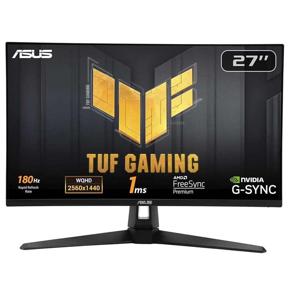 Asus Tuf Gaming Vg27aq3a 27 Inc 180hz 1ms Qhd Adaptive Sync Fast Ips Gaming Monitor Y
