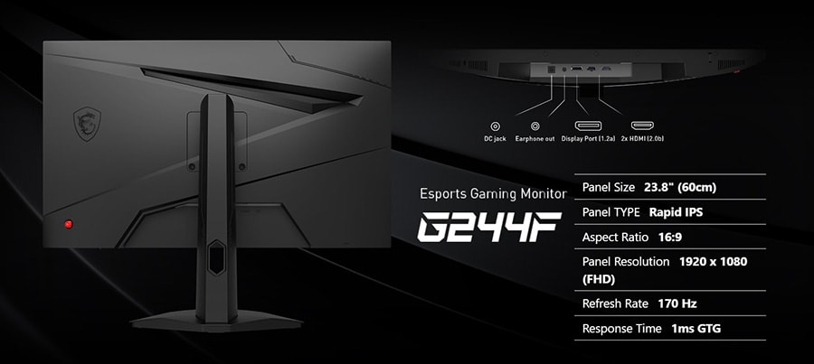 MSI G244F Monitör a12