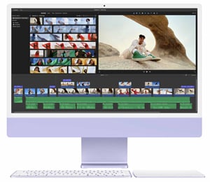 Apple iMac 24 inç M1 8CPU 7GPU 16GB 256GB SSD 4.5K Gümüş (Z13KM116256-TQN)