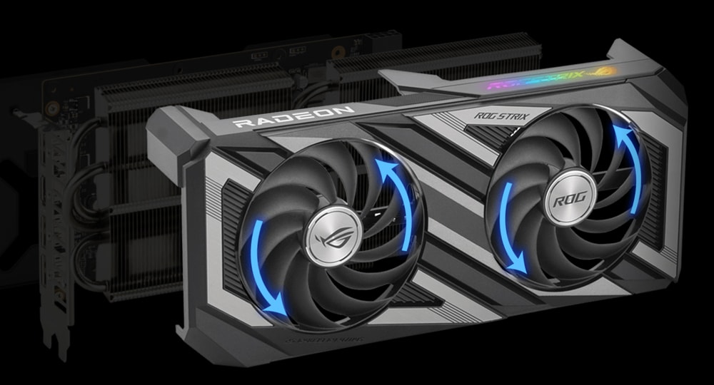 ROG Strix Radeon™ RX 7600 OC Edition 8GB GDDR6 ASUS Rog Strix Radeon RX 7600 OC 8GB Ekran Kartı a6