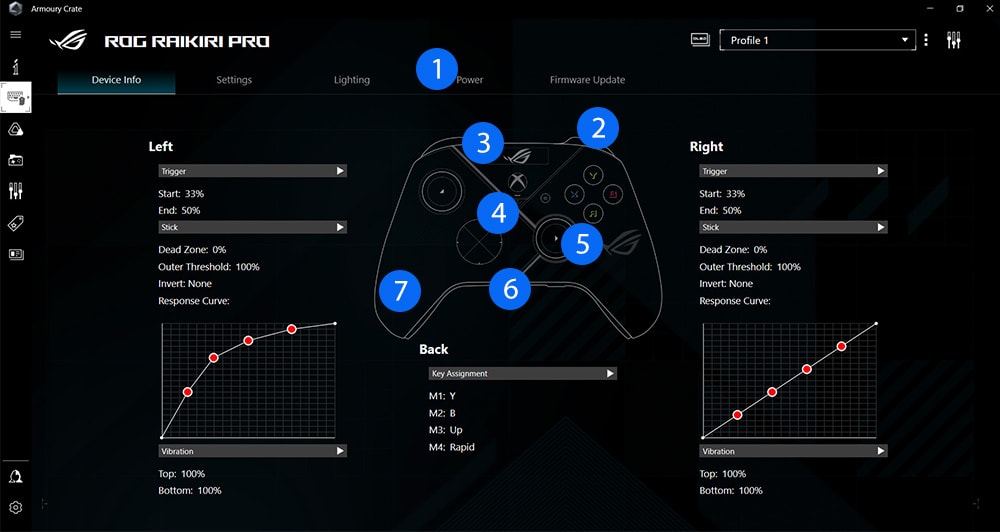 ASUS ROG Raikiri Pro GD300X RGB Gamepad a7