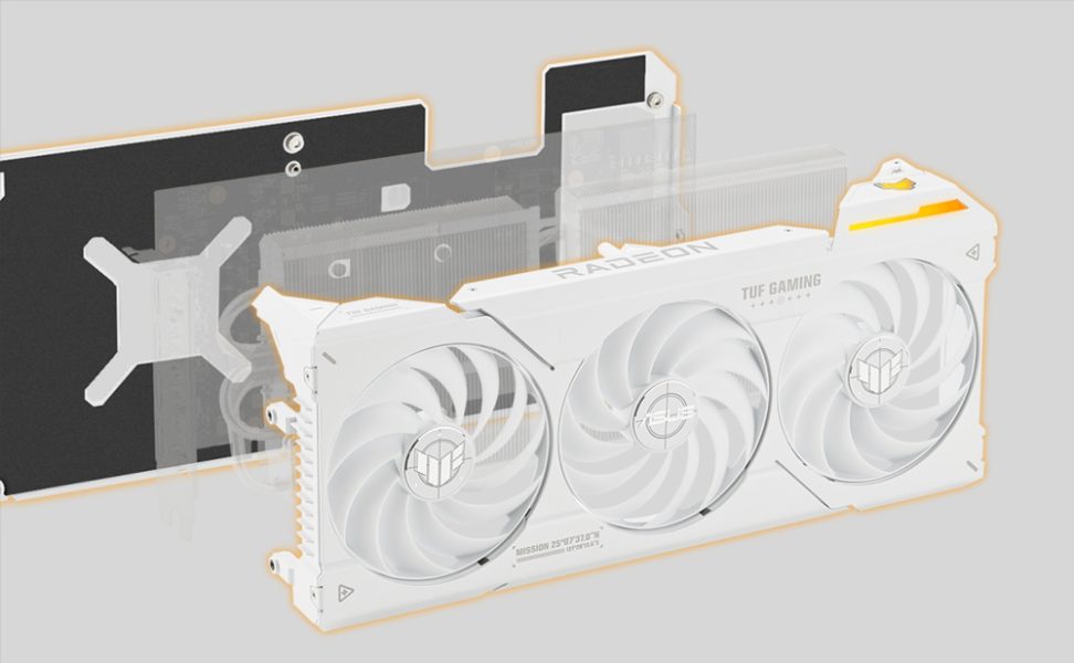 ASUS TUF Gaming Radeon™ RX 7800 XT White OC Edition 16GB GDDR6 ASUS Radeon TUF RX 7800 XT GAMING 16GB OC GDDR6 256 Bit Beyaz Ekran Kartı a9
