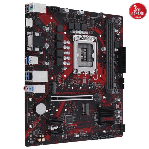Asus Ex B760m V5 D4 Csm 5333mhz Oc Ddr4 Soket 1700 M 2 Hdmi Vga Matx Anakart 2
