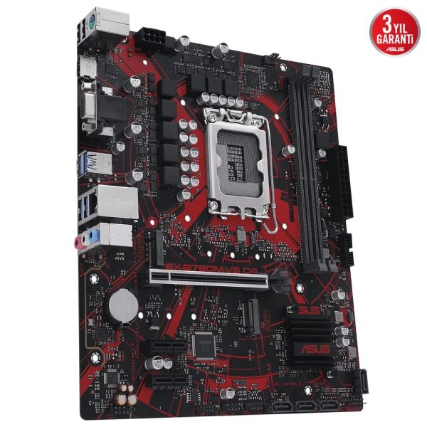 Asus Ex B760m V5 D4 Csm 5333mhz Oc Ddr4 Soket 1700 M 2 Hdmi Vga Matx Anakart 3