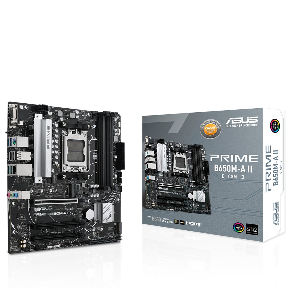 Asus Prime B650m A Ii Csm 7200mhz Oc Ddr5 Soket Am5 M 2 Hdmi Dp Vga Matx Anakart