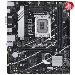 Asus Prime B760m K 8000mhz Oc Ddr5 Soket 1700 M 2 Hdmi Matx Anakart 2
