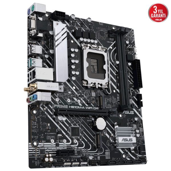 Asus Prime H610m A Wifi D4 3200mhz Ddr4 Soket 1700 M 2 Hdmi Dp Vga Matx Anakart 3