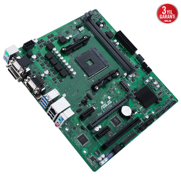 Asus Pro A520m C Ii Csm 4866mhz Oc Ddr4 Soket Am4 M 2 Hdmi Dp Dvi Vga Matx Anakart 3