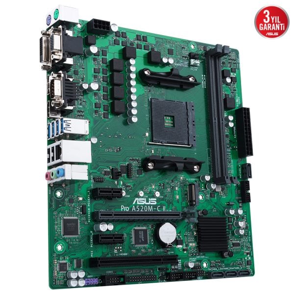 Asus Pro A520m C Ii Csm 4866mhz Oc Ddr4 Soket Am4 M 2 Hdmi Dp Dvi Vga Matx Anakart 4