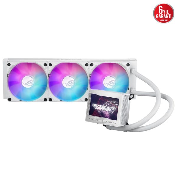 Asus Rog Ryujin Iii 360 Argb 360mm Intel Amd Uyumlu Beyaz Sivi Sogutucu 1