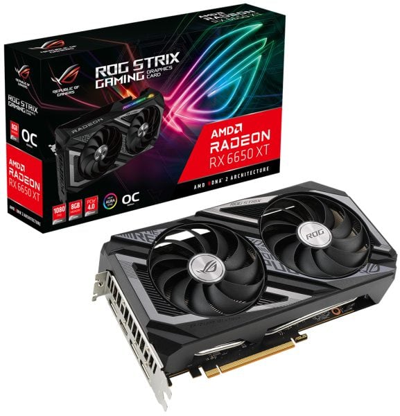 ROG Strix Radeon™ RX 6650 XT V2 OC Edition 8GB GDDR6 ASUS ROG Strix Radeon RX 6650XT O8G V2 Ekran Kartı a1