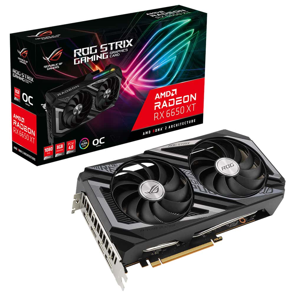 Asus Rog Strix Radeon Rx 6650xt O8g V2 8gb Oc Gddr6 128 Bit Ekran Karti