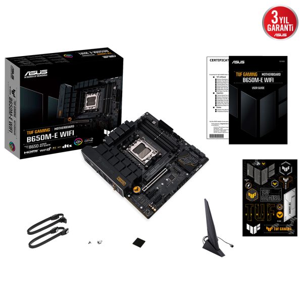 Asus Tuf Gaming B650m E Wifi 6400mhz Oc Ddr5 Soket Am5 M 2 Hdmi Mini Dp Matx Anakart 10