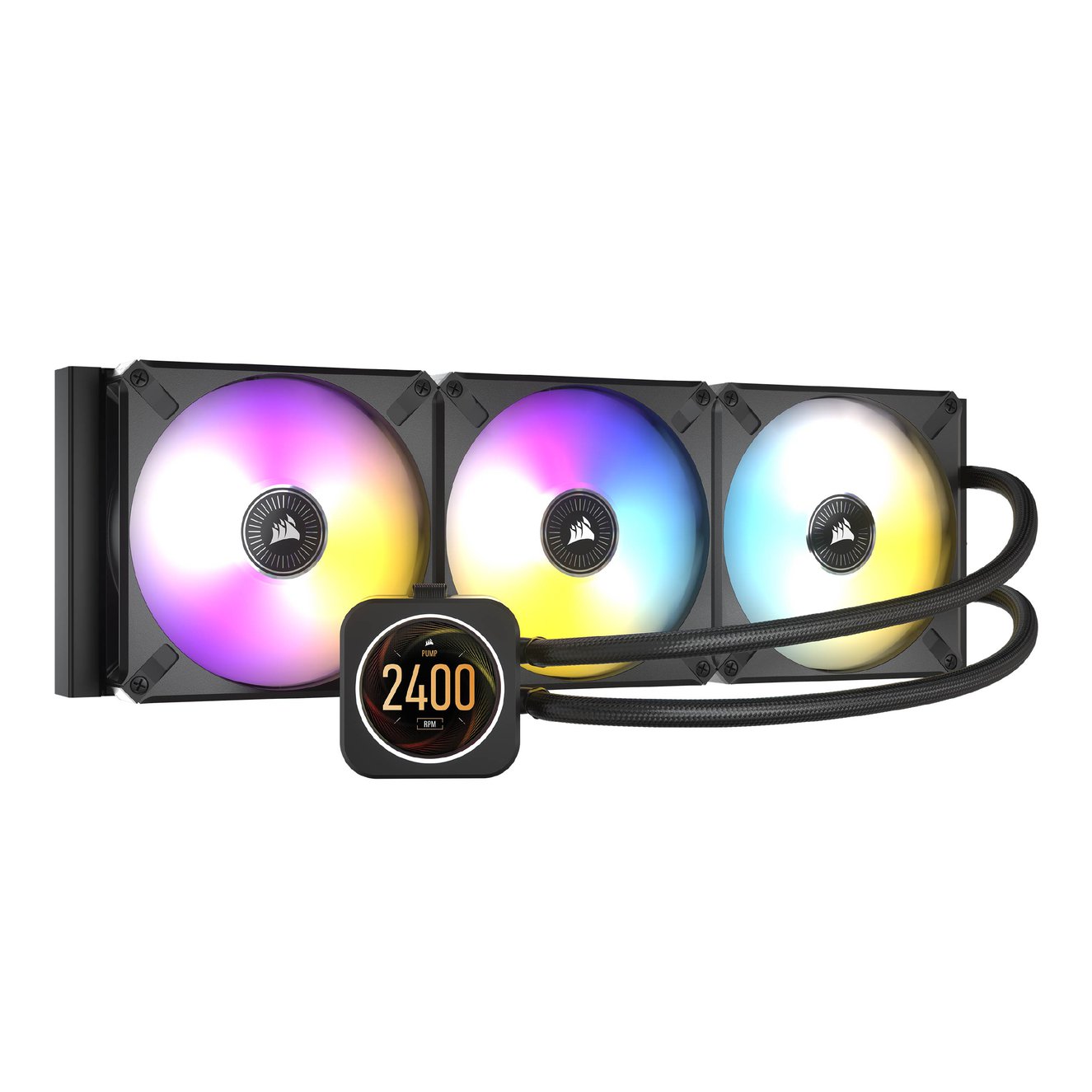 Corsair Icue H170i Elite Lcd Xt 420mm Intel Amd Uyumlu Sivi Islemci Sogutucusu Cw 9060076 Ww 1