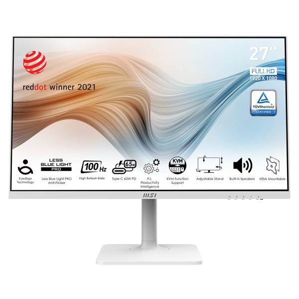Msi Modern Md272xpw 27 Inc 100hz 1ms Full Hd Ips Beyaz Monitor 3