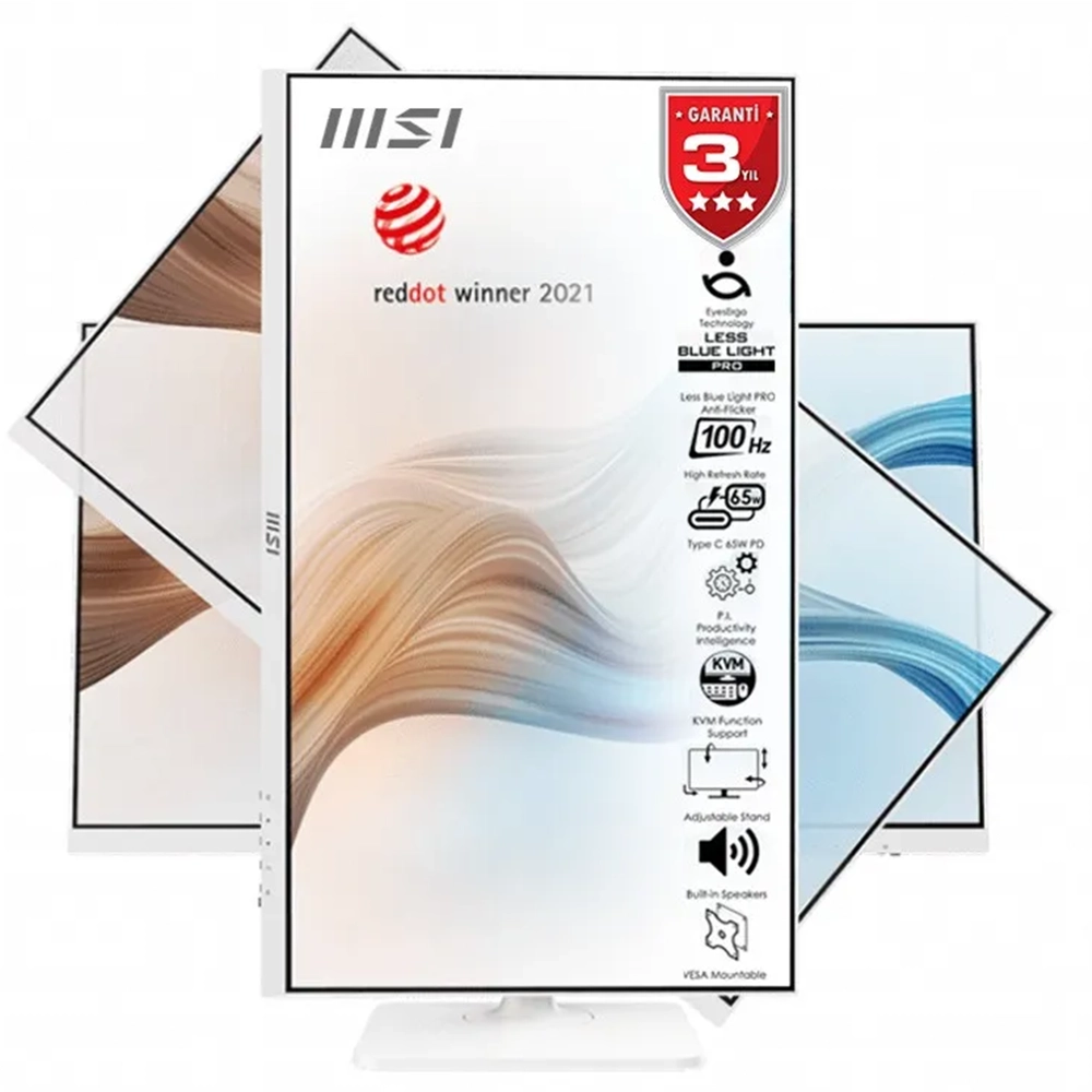 Msi Modern Md272xpw 27 Inc 100hz 1ms Full Hd Ips Beyaz Monitor Yh1