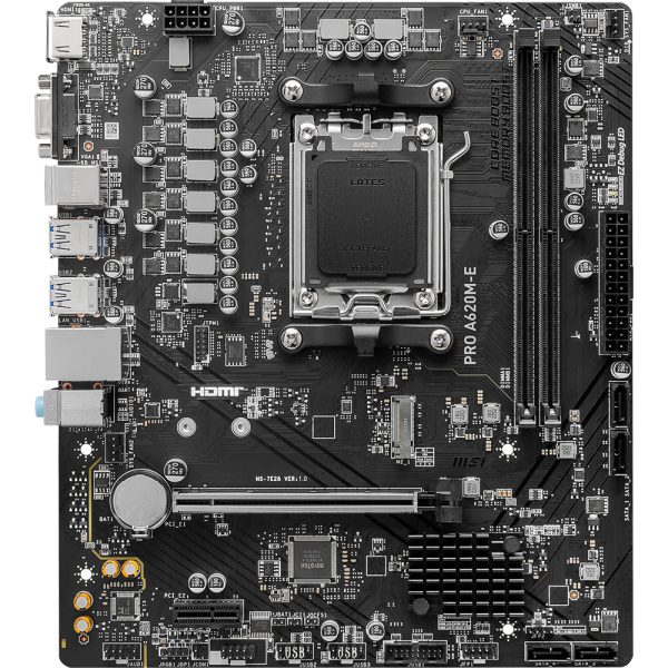 Msi Pro A620m E 6000mhz Oc Ddr5 Soket Am5 M 2 Matx Anakart 2