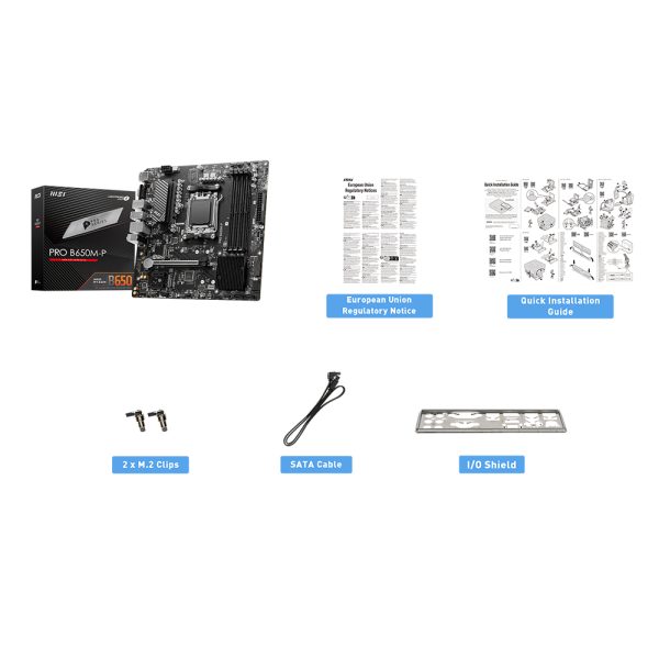 Msi Pro B650m P 7200mhz Oc Ddr5 Soket Am5 M 2 Hdmi Dp Vga Matx Anakart 6