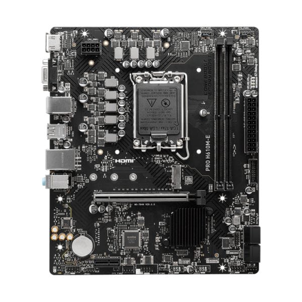 Msi Pro H610m E 5600mhz Ddr5 Soket 1700 M 2 Hdmi Vga Matx Anakart 1