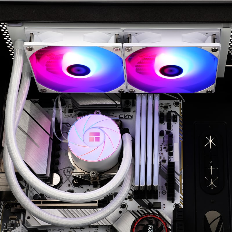 Thermalright Aqua Elite 240 Argb 240mm Intel Amd Uyumlu Beyaz Islemci Sivi Sogutucu 5