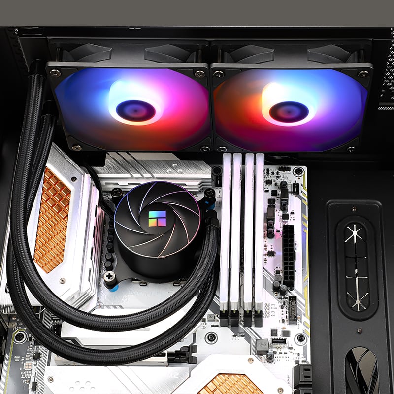 Thermalright Aqua Elite 240 Argb V2 240mm Intel Amd Uyumlu Siyah Islemci Sivi Sogutucu 11