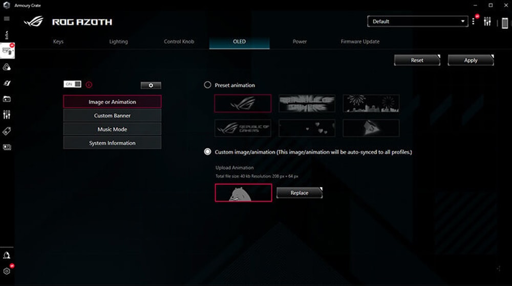 ROG Azoth ASUS ROG Azoth NX Red Klavye a27