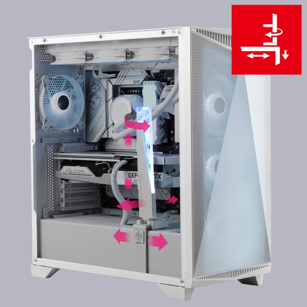 MSI GUNGNIR 300R ARGB Airflow Beyaz Kasa a4