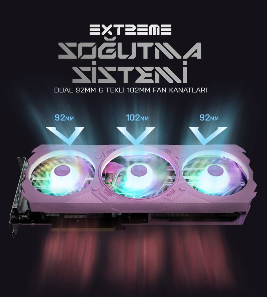 GALAX GeForce RTX 4070 EX Gamer Pink 1-Click OC 12GB Ekran Kartı a6