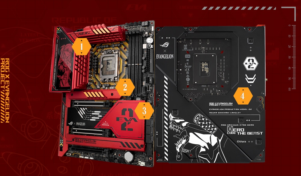 ROG MAXIMUS Z790 HERO EVA-02 EDITION ASUS ROG Maximus Z790 Hero EVA-02 Anakart a5