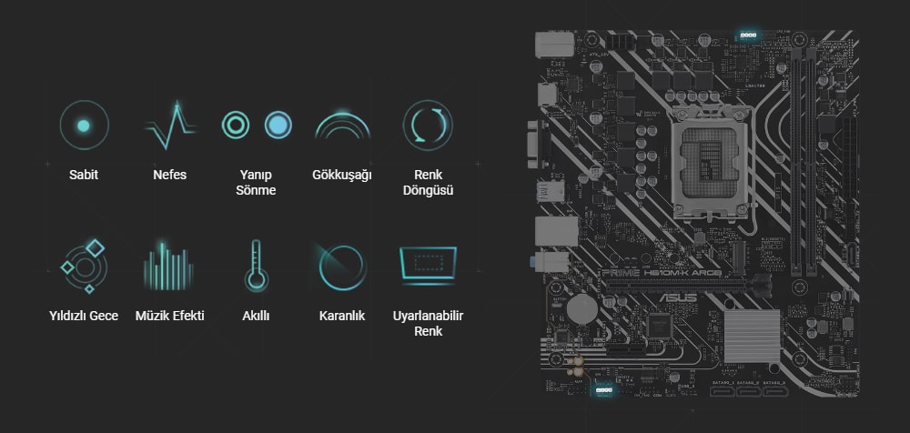 PRIME H610M-K-ARGB ASUS PRIME H610M-K ARGB Anakart a15