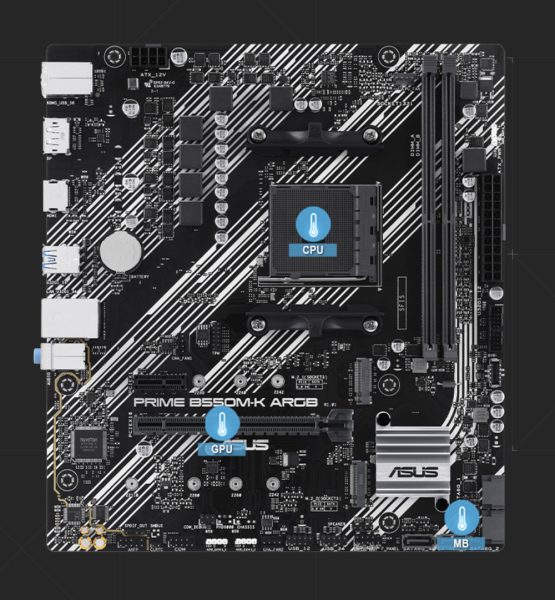 PRIME B550M-K ARGB ASUS Prime B550M-K ARGB Anakart a6
