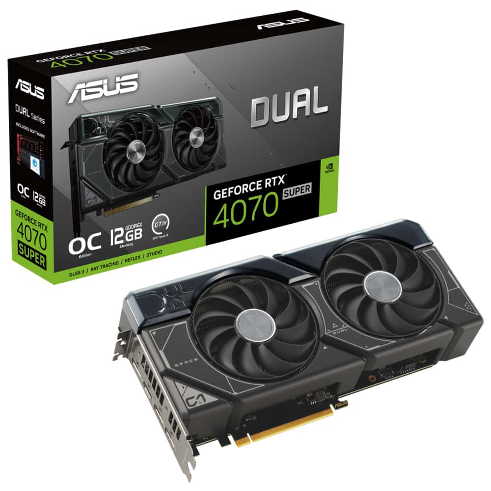 Asus Dual Geforce Rtx 4070 Super Oc 12gb Gddr6x 192 Bit Ekran Dlss 3 Ekran Karti
