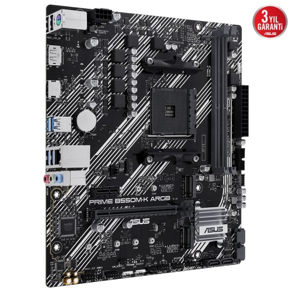 Asus Prime B550m K Argb 5100mhz Oc Ddr4 Soket Am4 M 2 Hdmi Matx Anakart 2