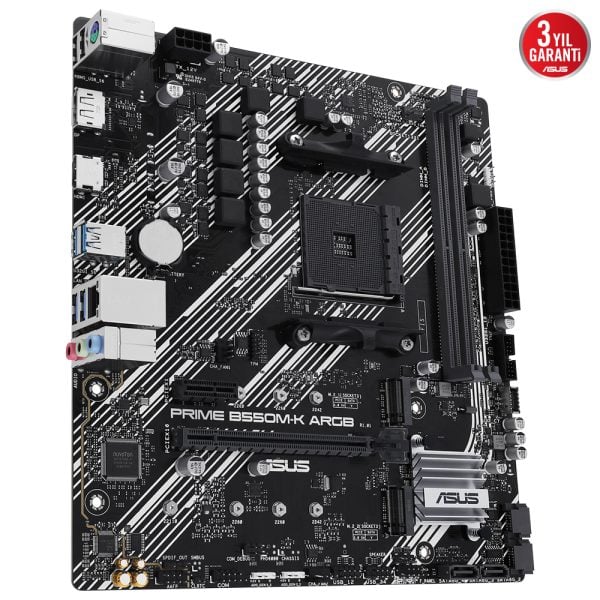Asus Prime B550m K Argb 5100mhz Oc Ddr4 Soket Am4 M 2 Hdmi Matx Anakart 3