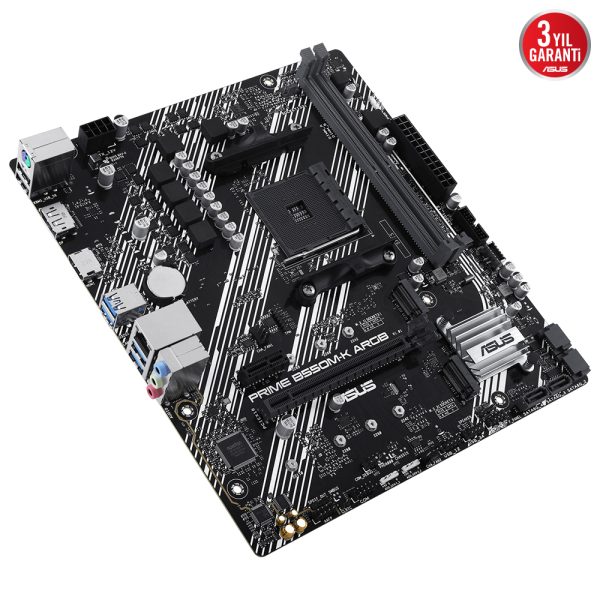 Asus Prime B550m K Argb 5100mhz Oc Ddr4 Soket Am4 M 2 Hdmi Matx Anakart 4