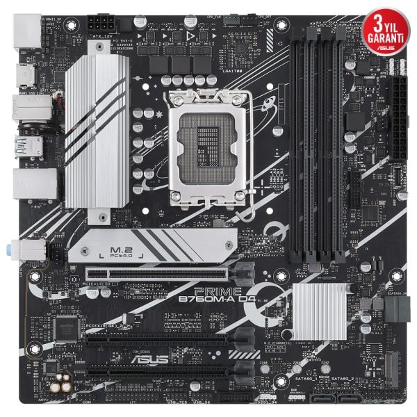 Asus Prime B760m A D4 Csm 5333mhz Oc Ddr4 Soket 1700 M 2 Hdmi Dp Matx Anakart 1
