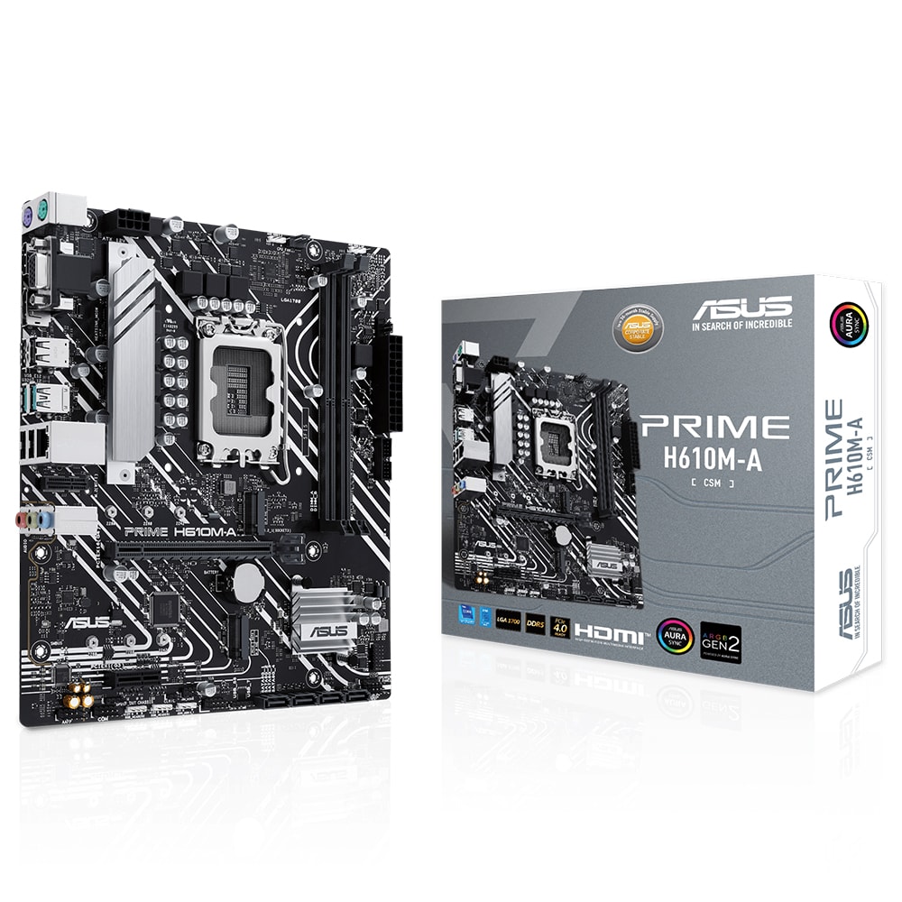 Asus Prime H610m A Csm 5600mhz Ddr5 Soket Lga1700 M 2 Dp Hdmi Matx Anakart 1