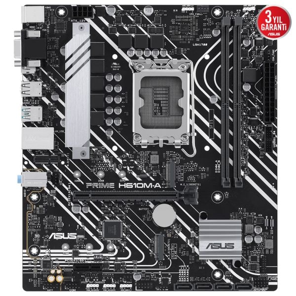Asus Prime H610m A Csm 5600mhz Ddr5 Soket Lga1700 M 2 Dp Hdmi Matx Anakart 2